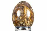 Polished Bird's Eye Jasper (Rhyolite) Egg - Mexico #308871-1